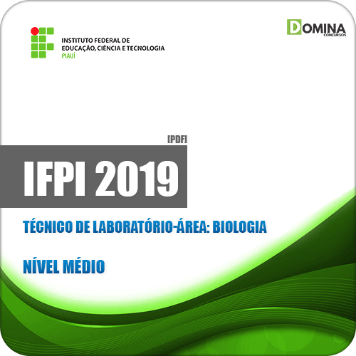 Apostila Concurso IFPI 2019 Técnico de Laboratório Biologia