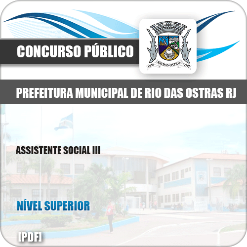 Apostila Pref Rio das Ostras RJ 2019 Assistente Social III