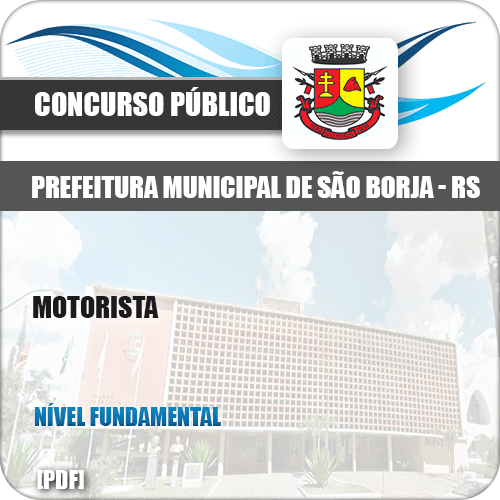 Apostila Concurso Público Pref São Borja RS 2019 Motorista