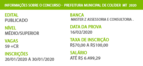 Apostila Colider MT 2020 Agente de Combate a Endemias