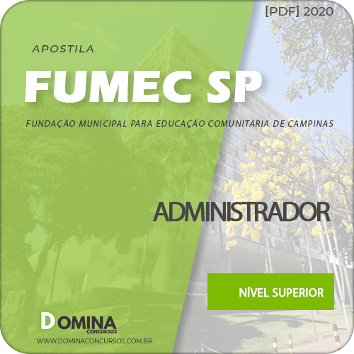 Download Apostila Concurso Fumec Campinas SP 2020 Administrador