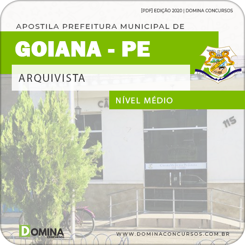 Apostila Concurso Câmara Goiana PE 2020 Arquivista