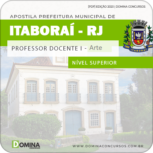 Apostila Prefeitura Itaboraí RJ 2020 Professor de Arte