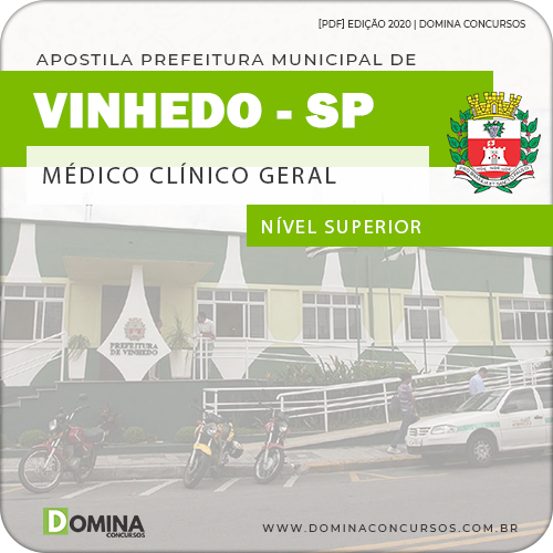 Apostila Concurso Pref Vinhedo SP 2020 Médico Clínico Geral
