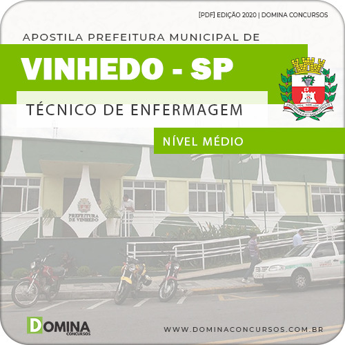 Apostila Pref Vinhedo SP 2020 Técnico de Enfermagem