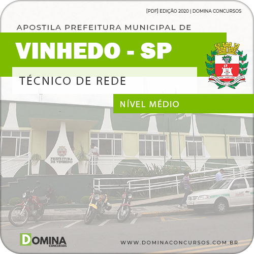 Apostila Concurso Pref Vinhedo SP 2020 Técnico de Rede