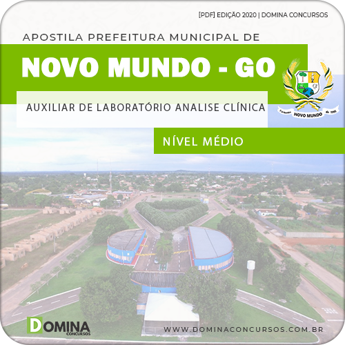 Apostila Pref Mundo Novo GO 2020 Auxiliar Analise Clínica