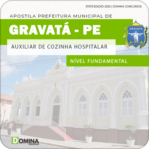 Apostila Pref Gravatá PE 2020 Auxiliar de Cozinha Hospitalar