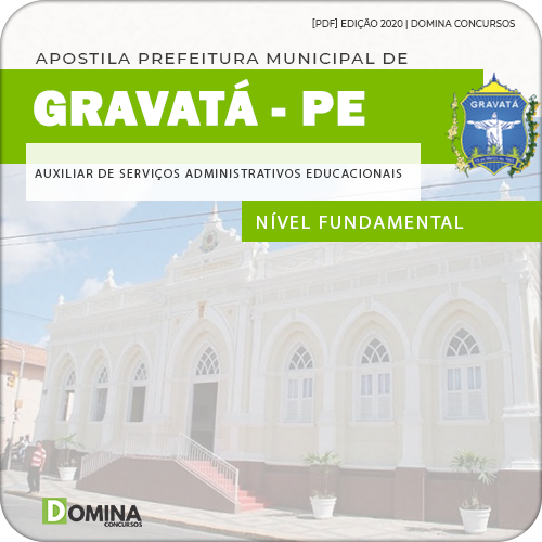 Apostila Pref Gravatá PE 2020 Auxiliar Administrativos Educacionais