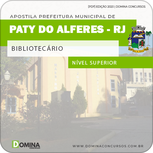 Apostila Concurso Pref Paty do Alferes RJ 2020 Bibliotecário