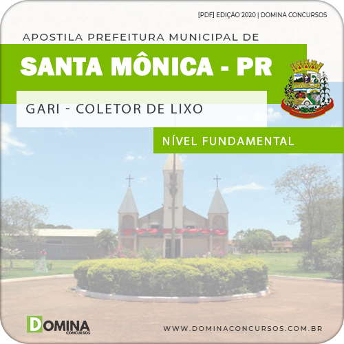 Apostila Pref Santa Mônica PR 2020 Gari Coletor de Lixo