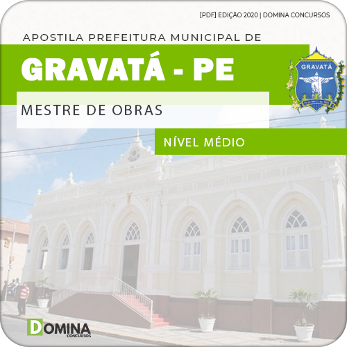 Apostila Concurso Pref Gravatá PE 2020 Mestre de Obras