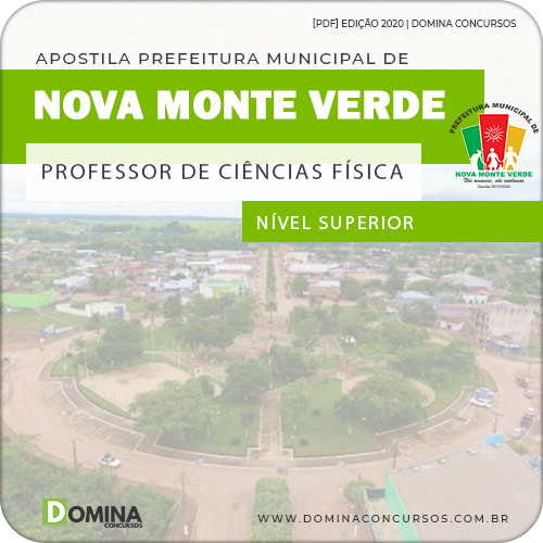 Apostila Pref Nova Monte Verde MT 2020 Professor de Ciências