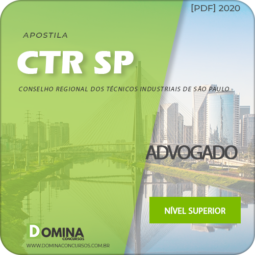 Apostila Concurso Público CTR SP 2020 Advogado