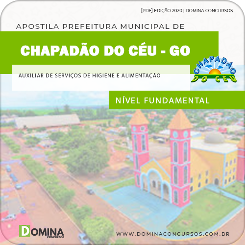 Apostila Pref Chapadão do Sol 2020 Auxiliar Higiene Alimentação
