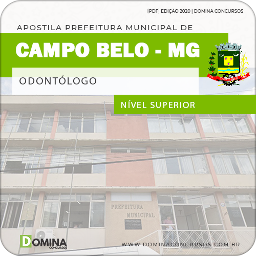 Apostila Concurso Pref Campo Belo MG 2020 Odontólogo