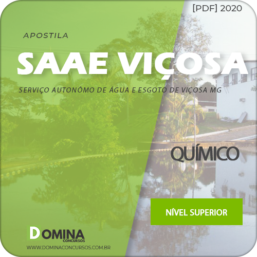 Apostila Processo Seletivo SAAE Viçosa MG 2020 Químico