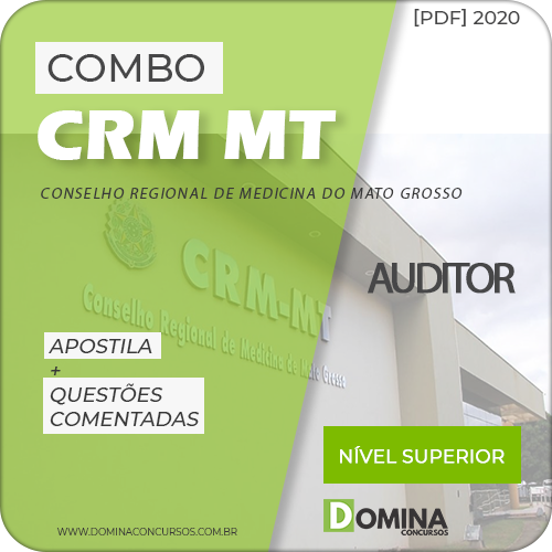 Apostila Concurso CRM MT 2020 Auditor IDIB