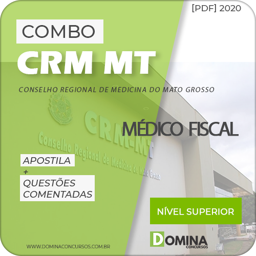 Apostila Concurso CRM MT 2020 Médico Fiscal