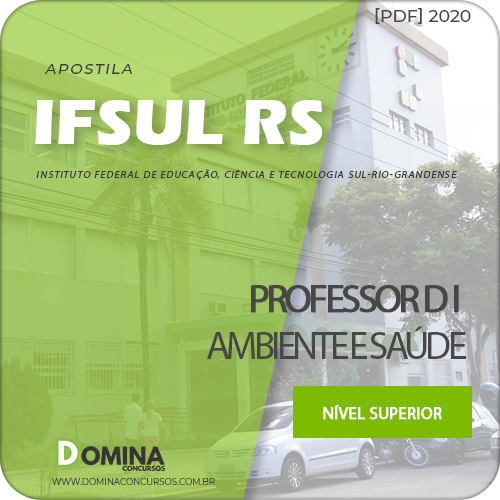 Apostila Concurso IFSUL RS 2020 Professor D I Ambiente Saúde
