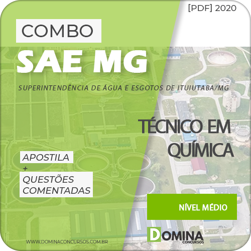 Apostila Concurso SAE MG 2020 Técnico em Química