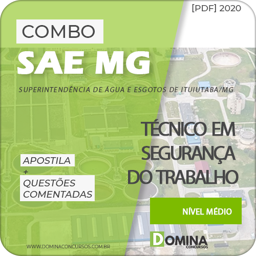 Capa SAE MG 2020 Técnico em Segurança do Trabalho