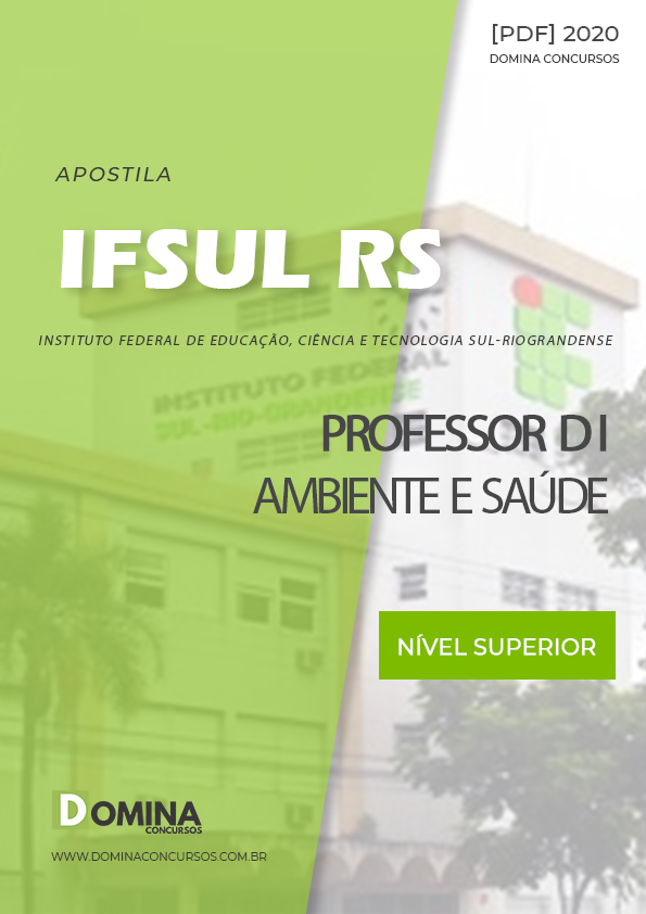 Apostila Concurso IFSUL RS 2020 Professor D I Ambiente Saúde