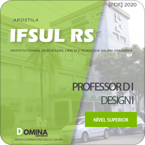 Apostila Concurso IFSUL RS 2020 Professor D I Design I