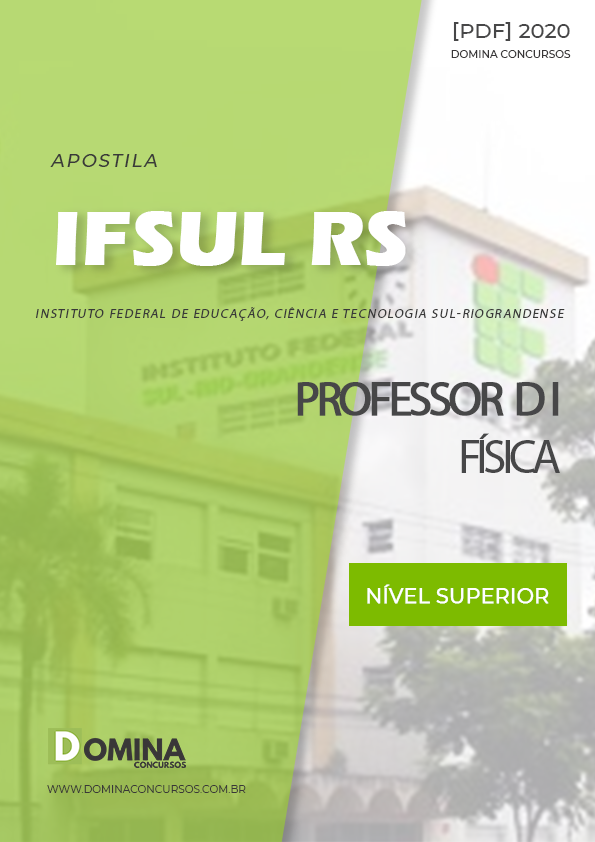 Apostila Concurso IFSUL RS 2020 Professor D I Física