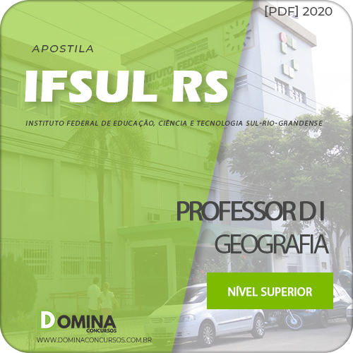Apostila Concurso IFSUL RS 2020 Professor D I Geografia