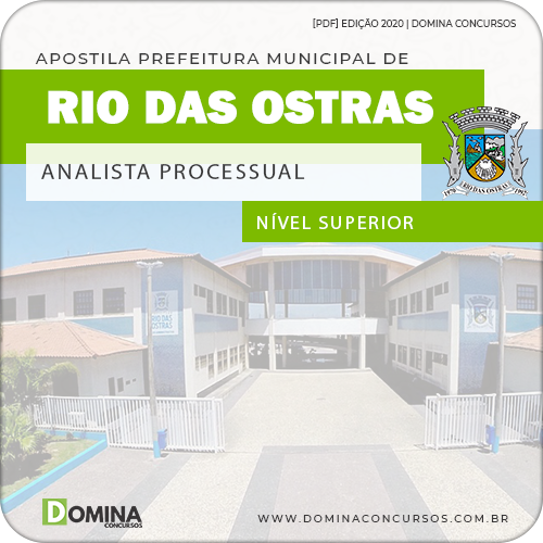 Apostila Concurso Rio das Ostras RJ 2020 Analista Processual