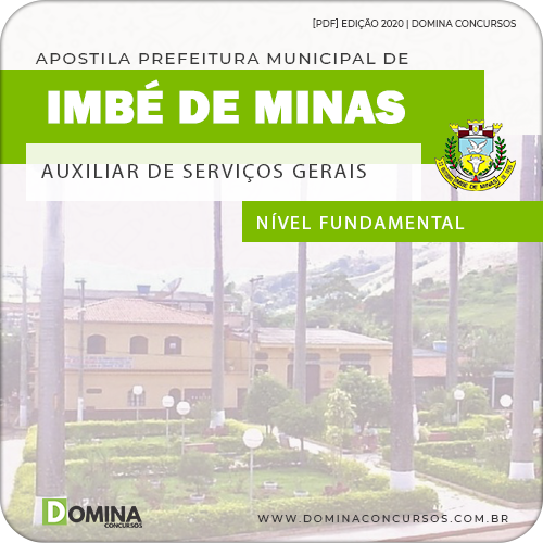 Apostila Imbé de Minas MG 2020 Comum Cargos Alfabetizado