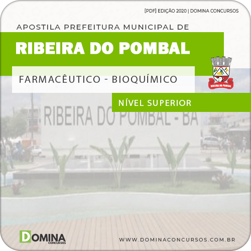 Apostila Ribeira do Pombal BA 2020 Farmacêutico Bioquímico