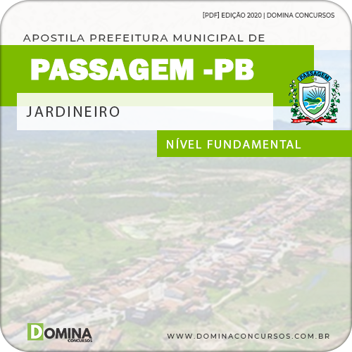 Apostila Concurso Prefeitura Passagem PB 2020 Jardineiro