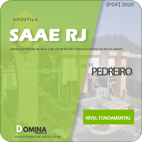 Apostila SAAE Rio das Ostras RJ 2020 Agente de Saneamento