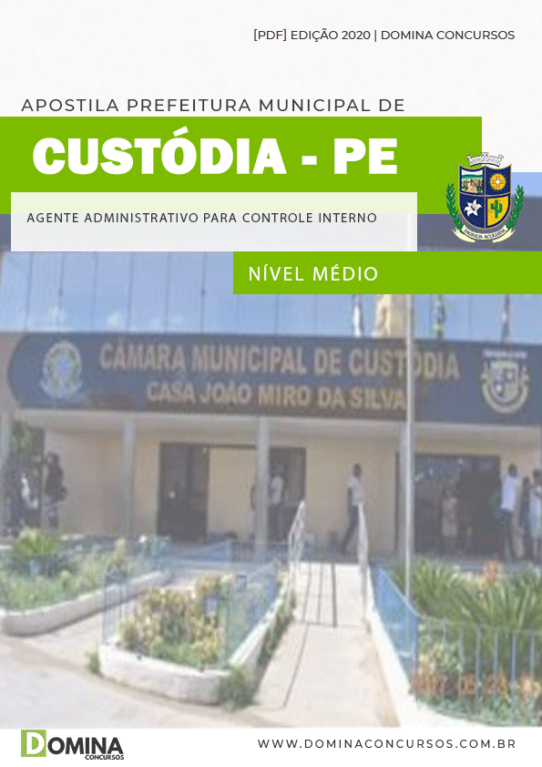 Apostila Câmara Custódia PE 2020 Agt Adm Controle Interno
