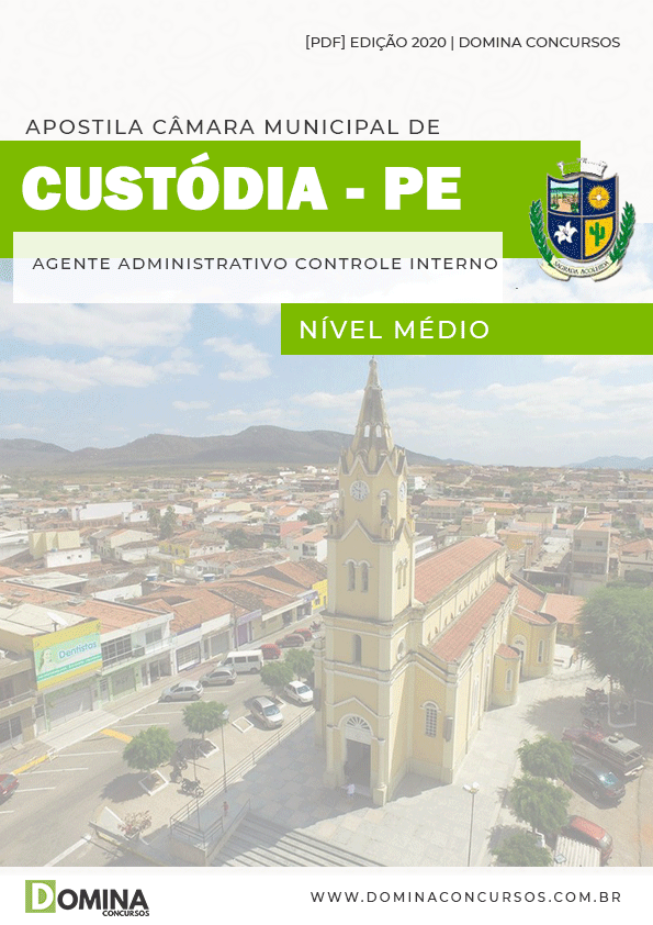 Apostila Câmara Custódia PE 2020 Agt Adm Controle Interno