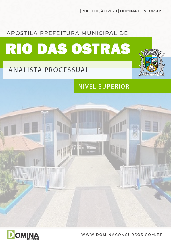 Apostila Concurso Rio das Ostras RJ 2020 Analista Processual