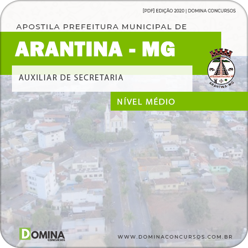 Apostila Câmara Arantina MG 2020 Auxiliar de Secretaria