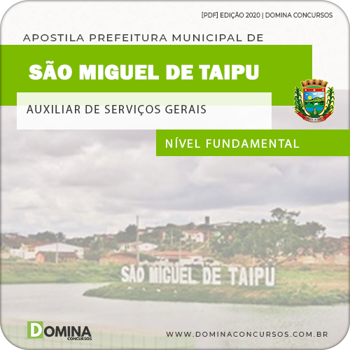 Apostila São Miguel de Taipu PB 2020 Fundamental Incompleto
