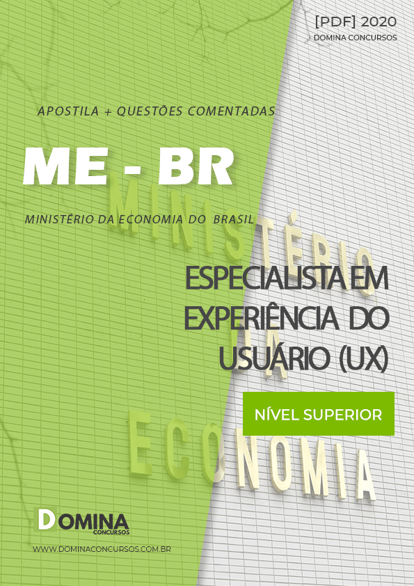 Apostila Ministério da Economia 2020 Experiência Usuário UX