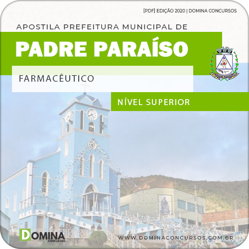 Apostila Concurso Padre Paraíso MG 2020 Farmacêutico