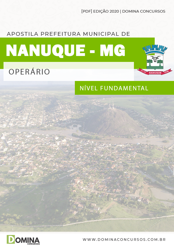 Apostila Concurso Pref Nanuque MG 2020 Operário