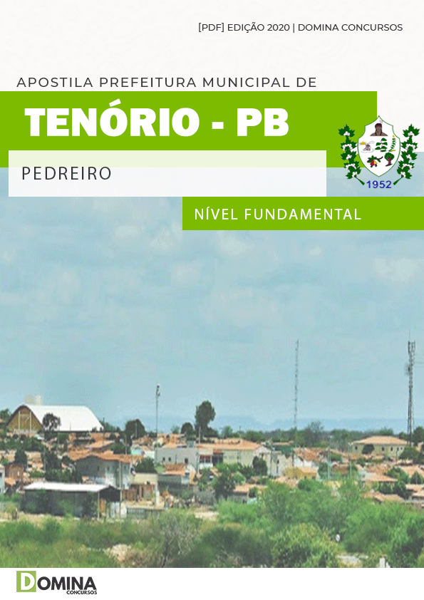 Apostila Concurso Público Pref Tenório PB 2020 Pedreiro