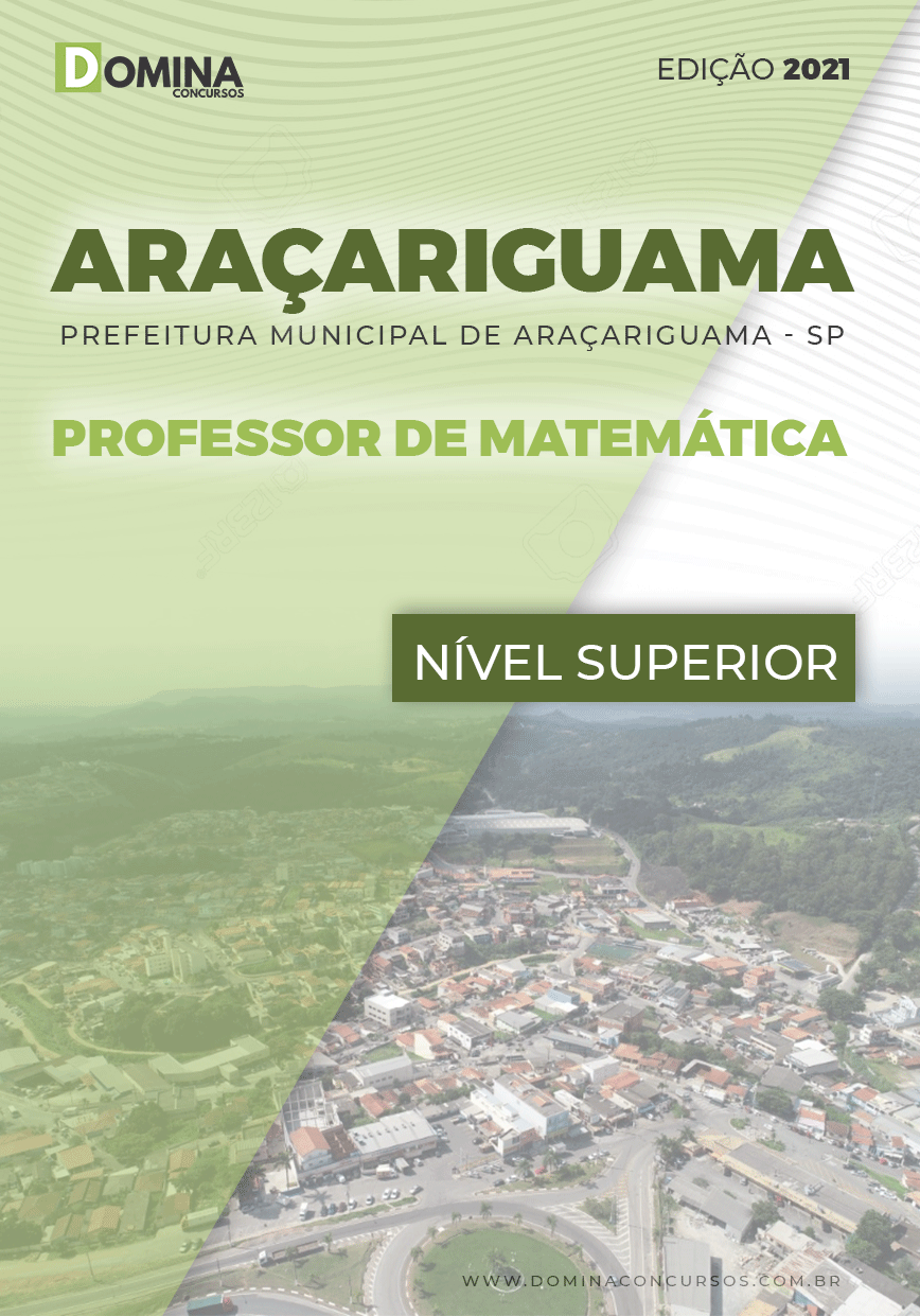 Apostila Pref Araçariguama SP 2021 Prof de Matemática