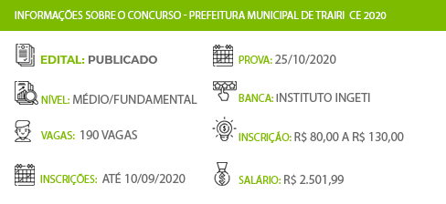 Apostila Concurso Pref Trairi CE 2020 Agente Administrativo