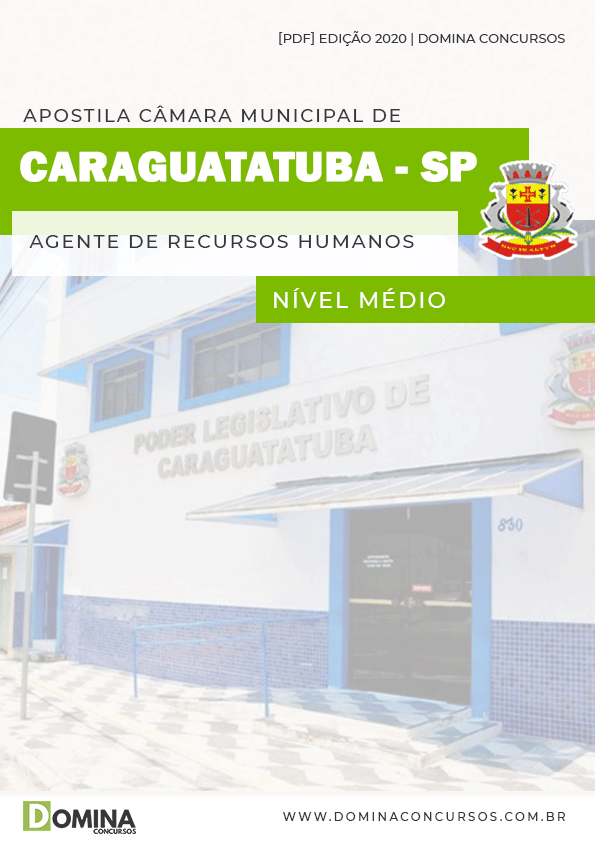 Apostila Câmara Caraguatatuba SP 2020 Agt Recursos Humanos