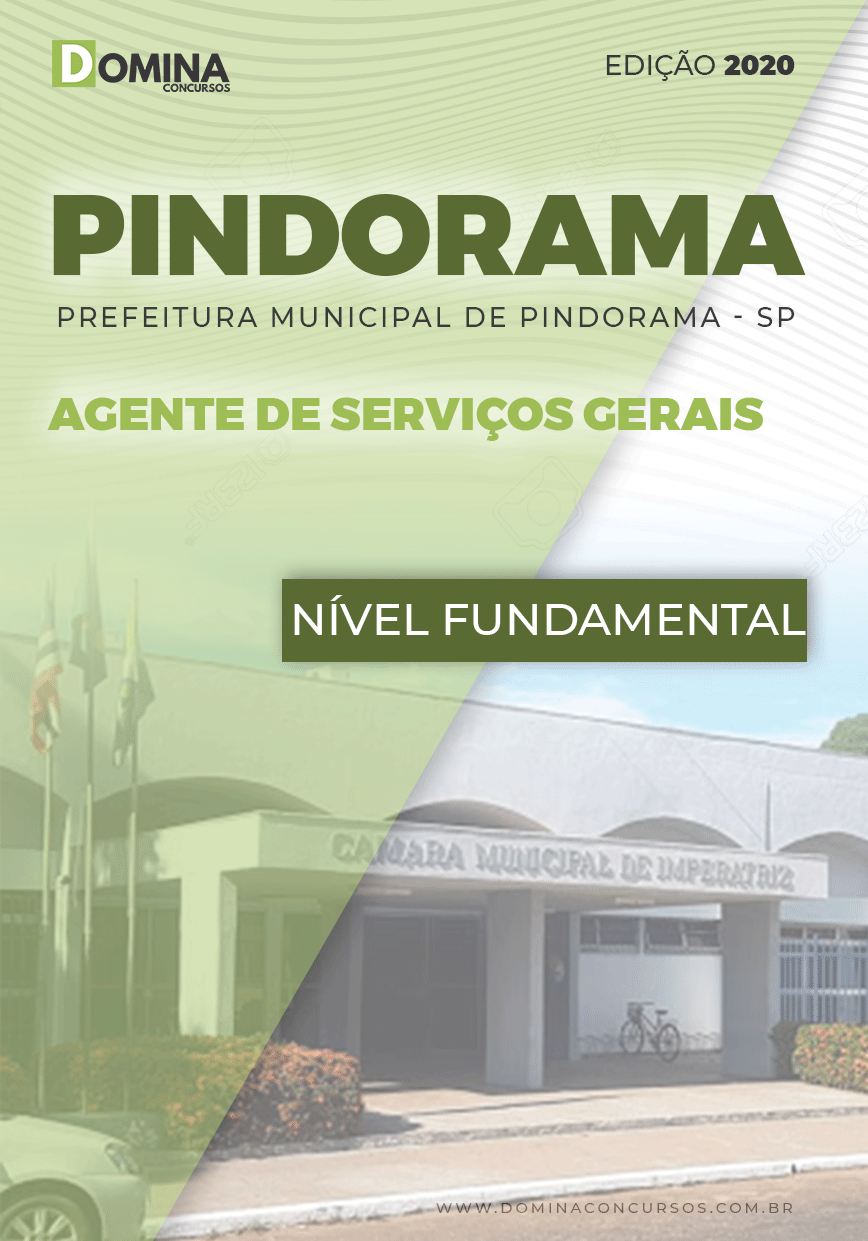 Apostila Pindorama SP 2020 Agente de Serviços Gerais