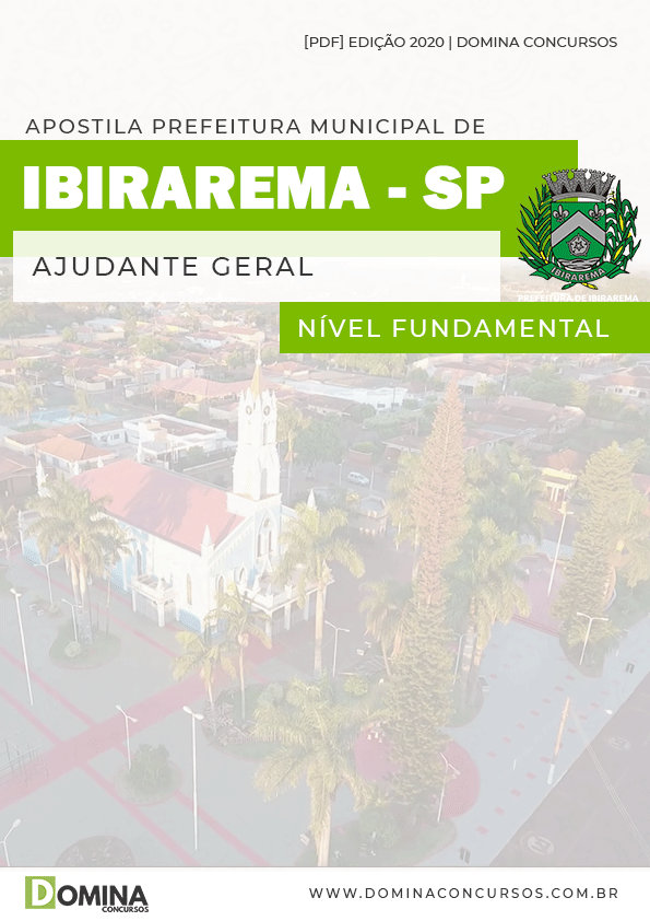 Apostila Concurso Pref Ibirarema SP 2020 Ajudante Geral