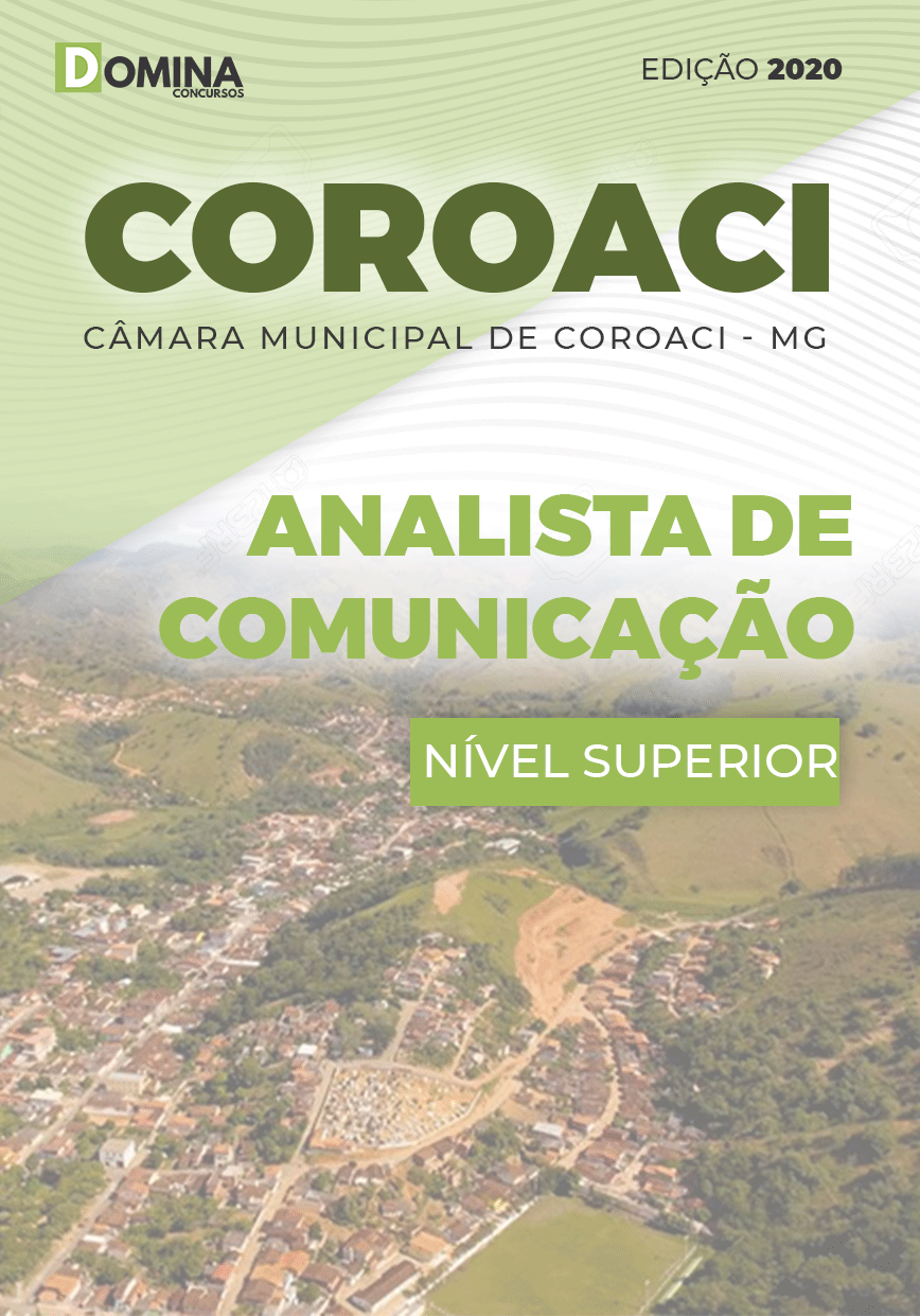 Apostila Câmara Coroaci MG 2020 Analista de Comunicação